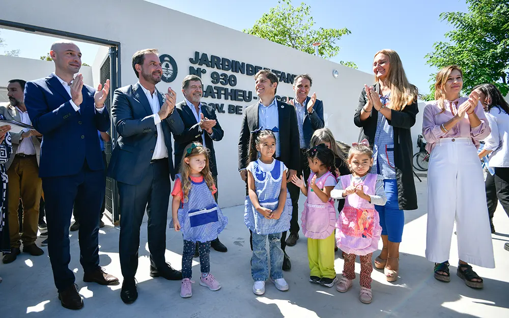 Axel Kicillof inauguró un Jardín de Infantes y un Centro de Salud en Matheu
